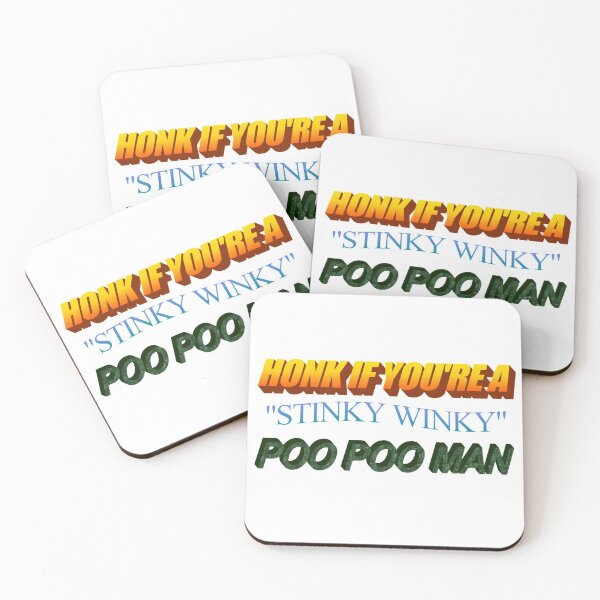 Item preview, Honk if You're a Stinky Winky POOPOOMAN designed and sold by WasPoppinJimbo.
