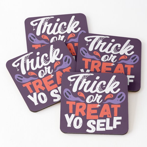 Item preview, Trick or Treat Yo Self | Fun Halloween Ghosts designed and sold by SLAG-Creative.