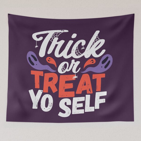 Item preview, Trick or Treat Yo Self | Fun Halloween Ghosts designed and sold by SLAG-Creative.