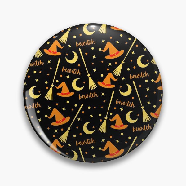 Item preview, Cute Witch Halloween Collage Pattern designed and sold by The-Gayborhood.