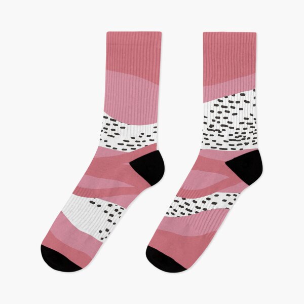 Item preview, Organic abstract pattern in pink black and white designed and sold by CecyLL.
