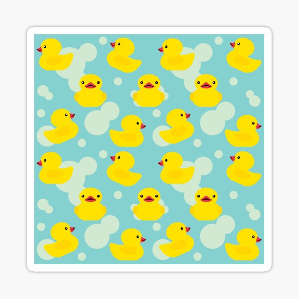 Item preview, Cute Baby Shower Yellow Bathtime Rubber Ducks Pattern designed and sold by HotHibiscus.