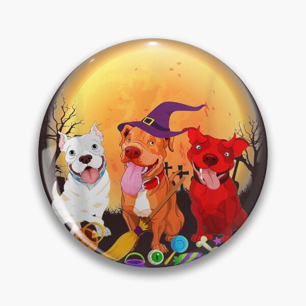 Item preview, Three pitbulls funny halloween purebred designed and sold by linhkaphung.