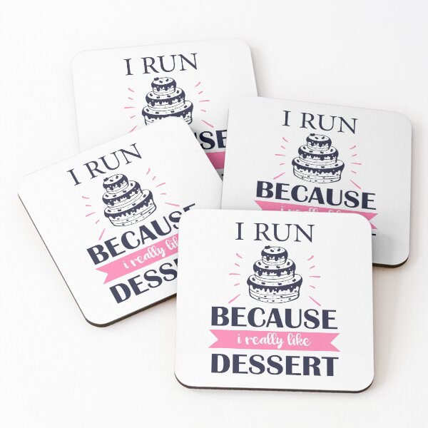Item preview, I Run Because I Really Like Dessert Funny Running Quote designed and sold by motivationaltee.
