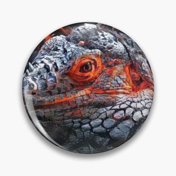 Item preview, Fire iguana designed and sold by StudioCorvid.