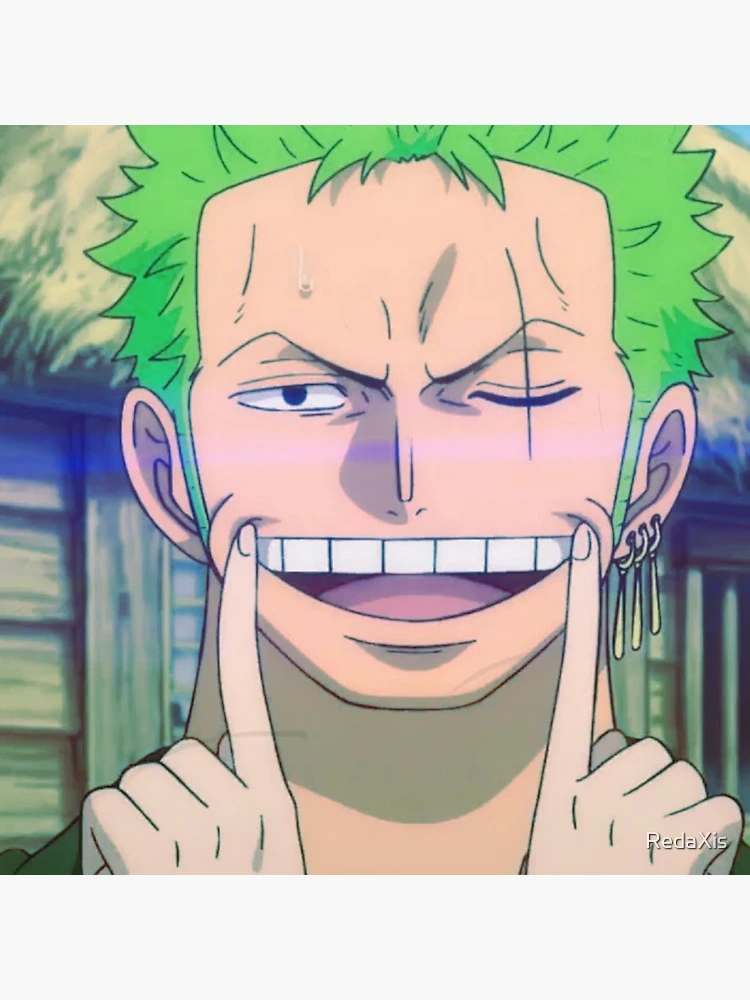 Zoro Smile Mask Wano - Cyan  Pin by RedaXis