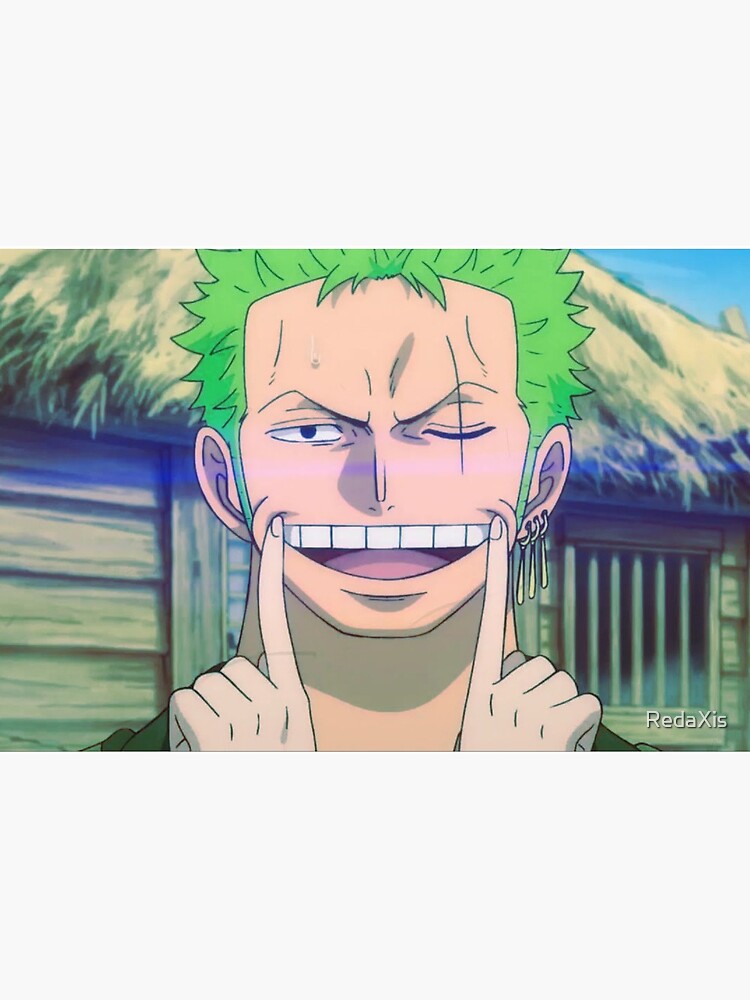 Zoro Smile Mask Wano - Cyan  Pin by RedaXis