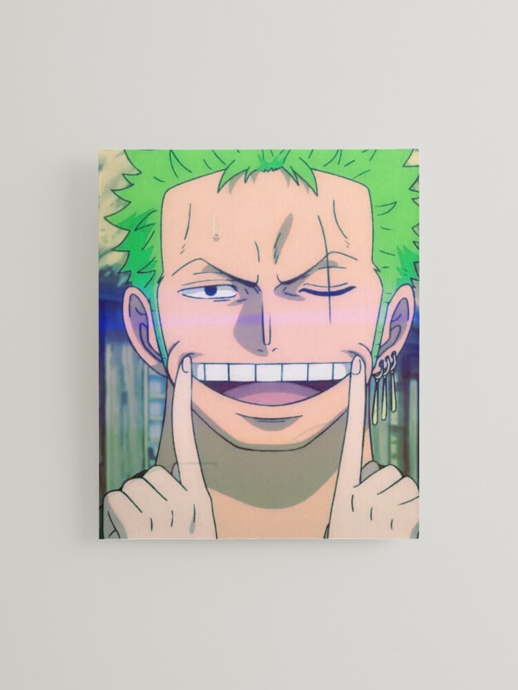 Zoro Smile Mask Wano - Cyan  Kids T-Shirt by RedaXis