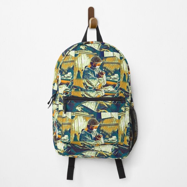 Item preview, Baby Out! Glasswork Digital Art, Healthworker Carrying Baby designed and sold by doctors-apparel.