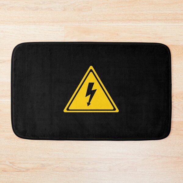 Item preview, High Voltage Sign - Black background designed and sold by LeenDesign.