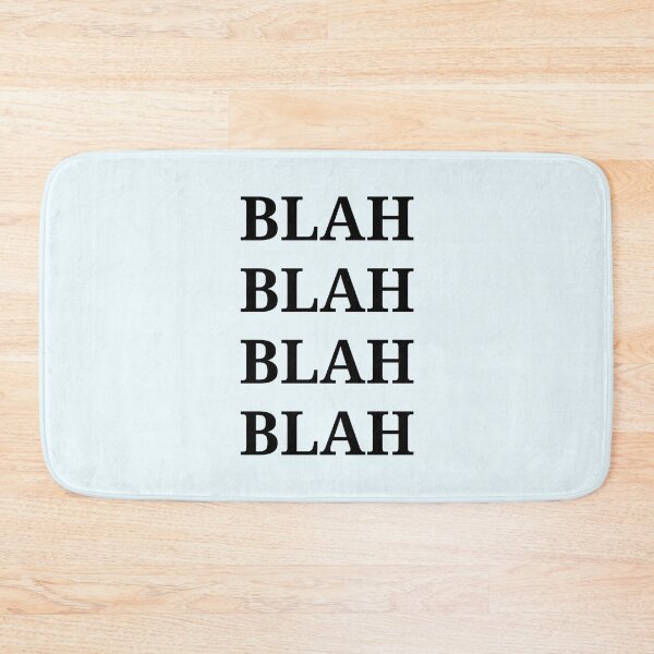 Item preview, Blah Blah Blah Funny Graphic | Pastel Blue designed and sold by Moodyandmellow.