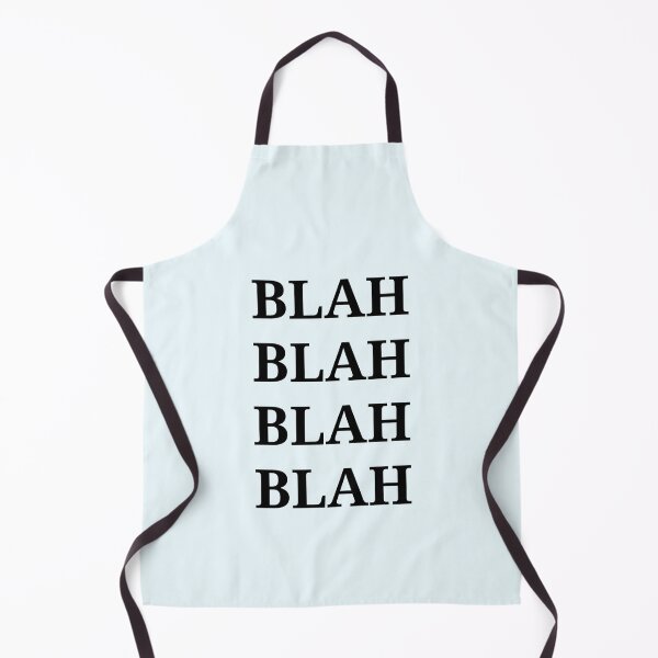 Aperçu de l'œuvre Blah Blah Blah drôle graphique | Bleu pastel créée et vendue par Moodyandmellow.