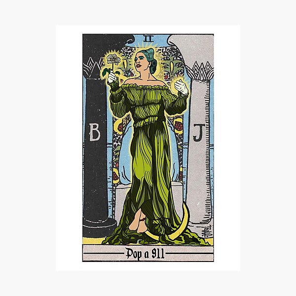 911 GAGA TAROT NUMBER 2 Photographic Print