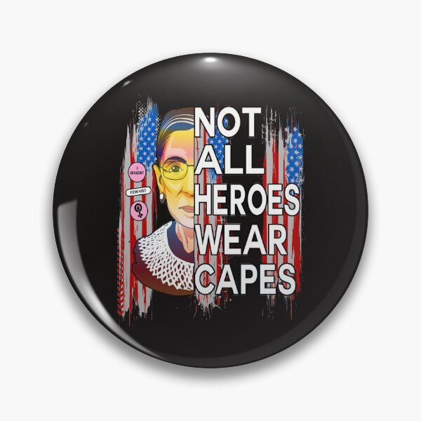 Item preview, Ruth Bader Ginsburg Not A;; Heroes Wear Capes Notorious R.B.G. Progressive RBG Retro Merch designed and sold by TrustedNomads.