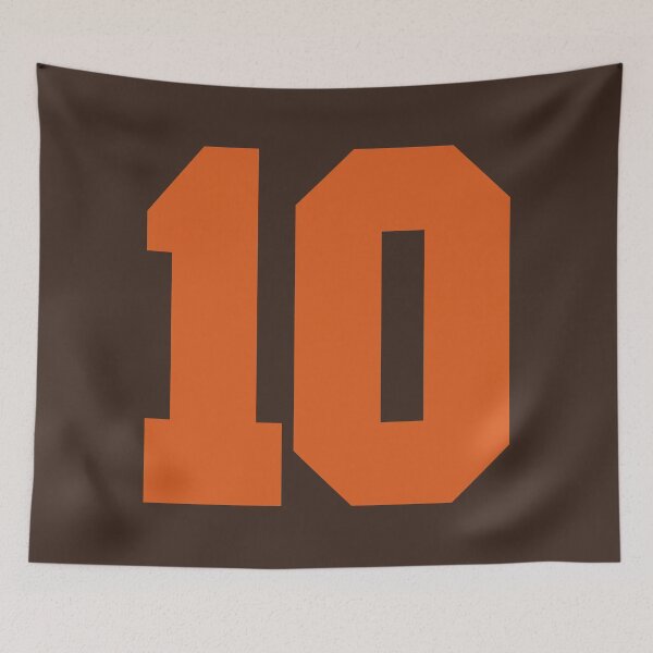 Item preview, 10 Number Cleveland Sports Ten Brown Jersey designed and sold by HelloFromAja.