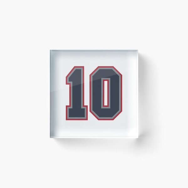 Item preview, 10 Navy Grey Red Sports Number Ten designed and sold by HelloFromAja.