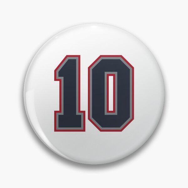 Item preview, 10 Navy Grey Red Sports Number Ten designed and sold by HelloFromAja.