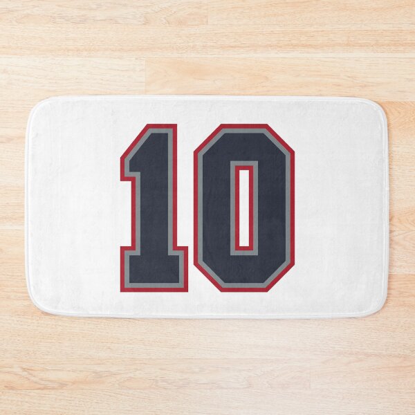 Item preview, 10 Navy Grey Red Sports Number Ten designed and sold by HelloFromAja.