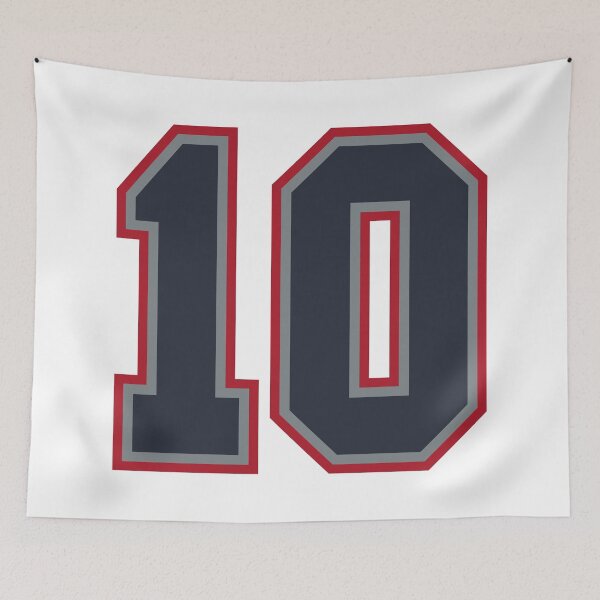 Item preview, 10 Navy Grey Red Sports Number Ten designed and sold by HelloFromAja.