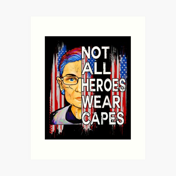 Item preview,  Ruth Bader Ginsburg Not A;; Heroes Wear Capes Notorious R.B.G. Progressive RBG Retro Merch designed and sold by TrustedNomads.