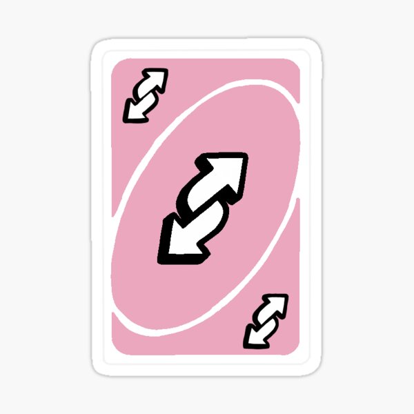 Cute Uno Card Sticker uwu Uno Card Sticker Uno Card Sticker Pink