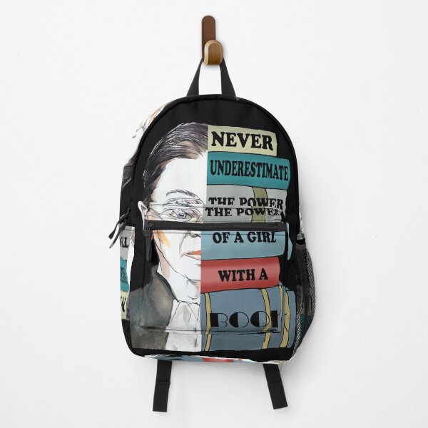 Item preview, Ruth RBG Supports Never Understimate Power of Girl With Book designed and sold by TrustedNomads.