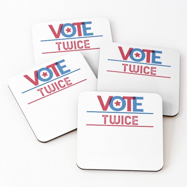Item preview, VOTE TWICE designed and sold by YourEssentials.