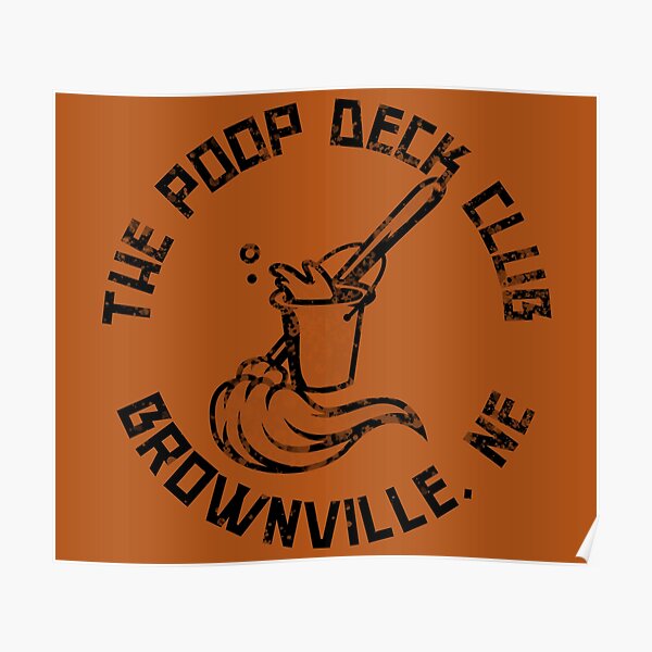 the-poop-deck-club-poster-by-buddhabubbapod-redbubble