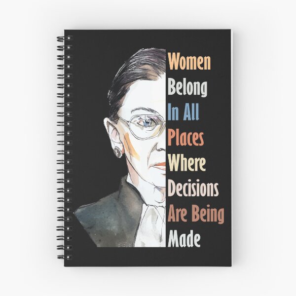 Item preview, Notoria RBG Ruth Bader Ginsburg Las mujeres pertenecen a todos los lugares donde se toman las decisiones cita designed and sold by TrustedNomads.