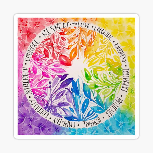 Item preview, Words to Live By Rainbow designed and sold by Jo Bertram.