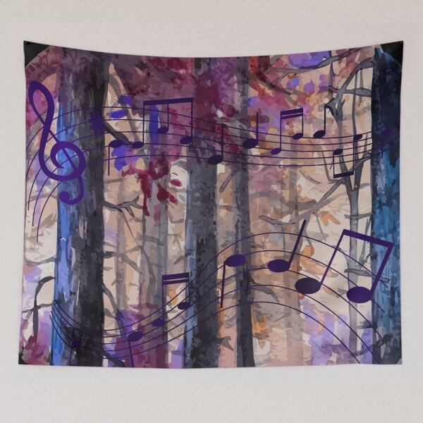 Item preview, Purple Nature Pastel Music Notes designed and sold by dacdibac.