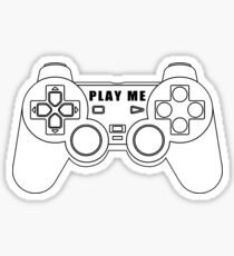 Video game - Play Me PS3 Black Sticker