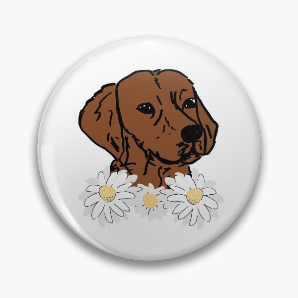 Item preview, Chocolate lab with flowers designed and sold by NinaBetterNot.