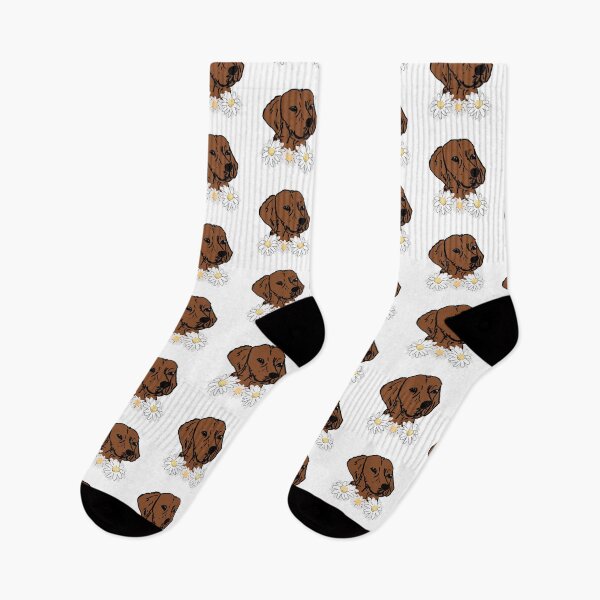 Item preview, Chocolate lab with flowers designed and sold by NinaBetterNot.