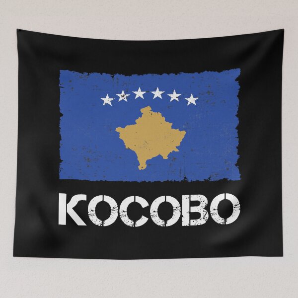 Item preview, KosovoKosovo flag used look vintage designed and sold by Argentini.