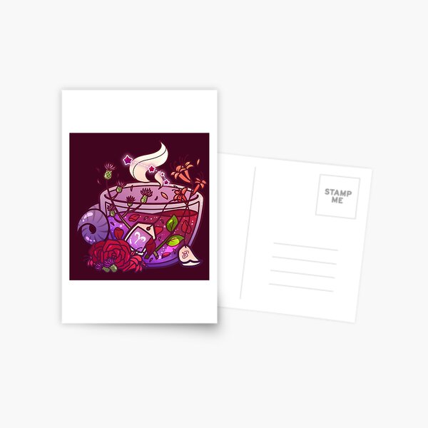 Aries Zodiac Teacup Postcard