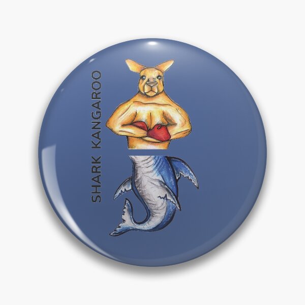 Item preview, SHARK KANGAROO by FrankenDuo azure blue designed and sold by FrankenDuo.