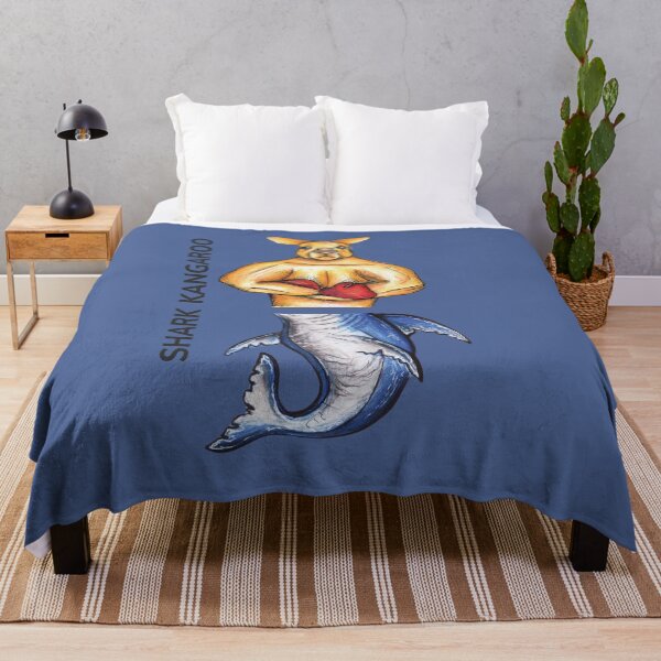 Item preview, SHARK KANGAROO by FrankenDuo azure blue designed and sold by FrankenDuo.