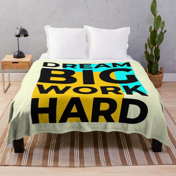 Item preview, Dream Big Work Hard Typography designed and sold by paradiskt.