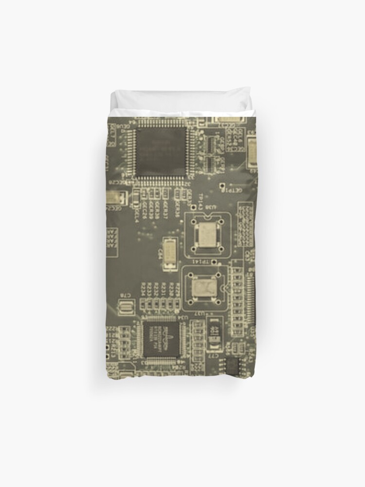 Printed Circuit Board Duvet Cover By alint Redbubble
