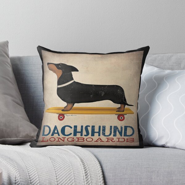 Funny Doxie Gifts Anatomy of A Dachshund Dog Throw Pillow Multicolor 18x18 Funny Doxie Gifts Anatomy of A Dachshund Dog Throw Pillow Multicolor 18x18