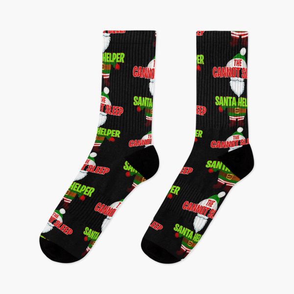 Item preview, Santas Little Helper The Cannot Sleep Santa Helper Christmas  designed and sold by BitcoinBros.