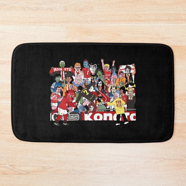 Item preview, Kung Fu Kick Manchester UTD Football Streetwear Black T-Shirt designed and sold by Vamos Store.