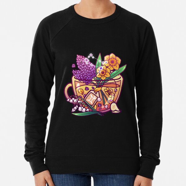 Gemini Zodiac Teacup Lightweight Sweatshirt