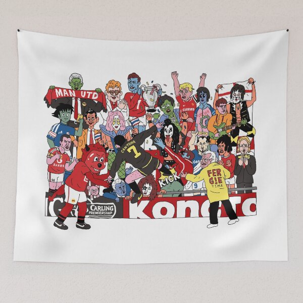 Item preview, Kung Fu Kick Manchester UTD Football Streetwear T-Shirt designed and sold by Vamos Store.