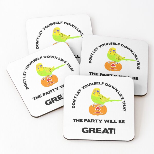 Item preview, Budgie Karl and Fridolin the pumpkin. designed and sold by Bodino.