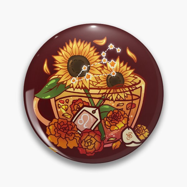 Leo Zodiac Teacup Pin