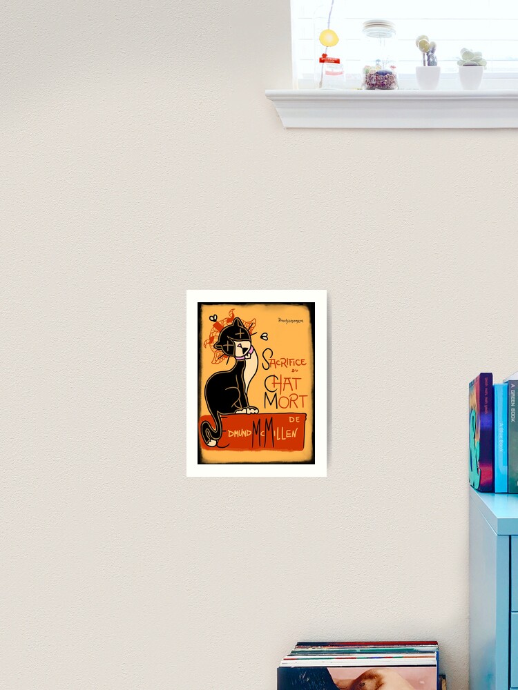 Le Chat Mort Art Print By Sharkdm Redbubble