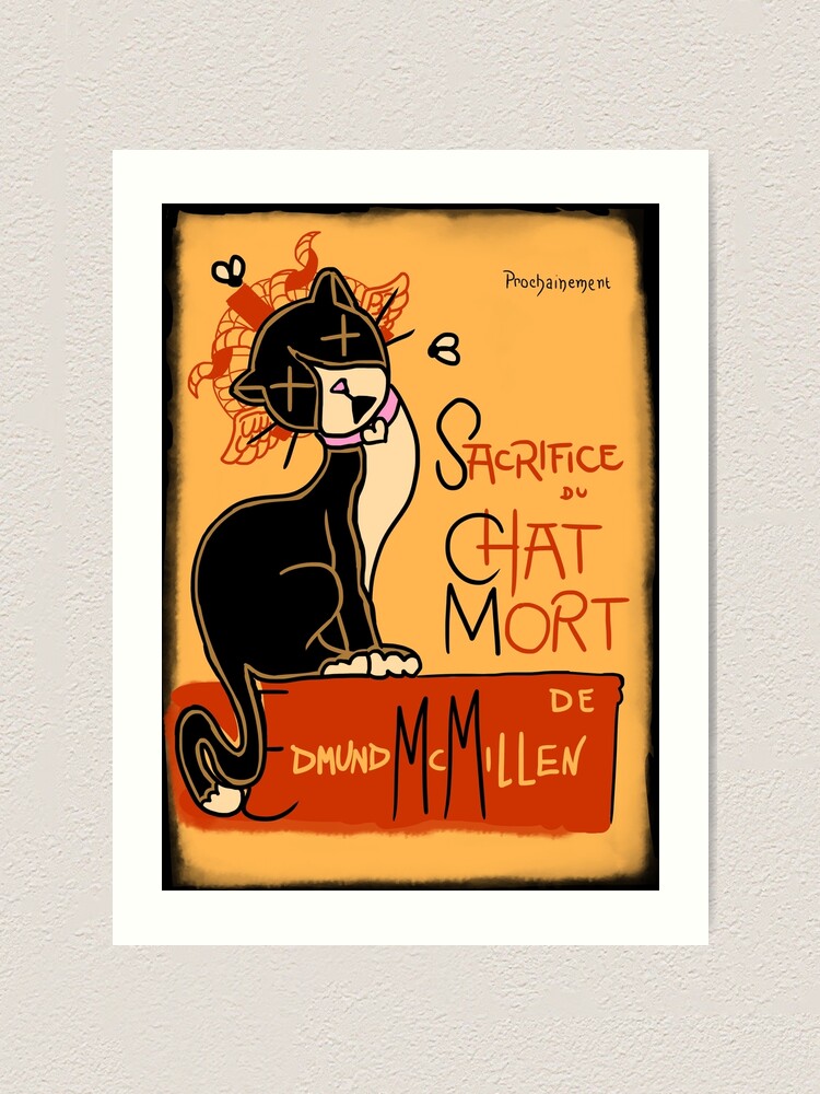 Le Chat Mort Art Print By Sharkdm Redbubble