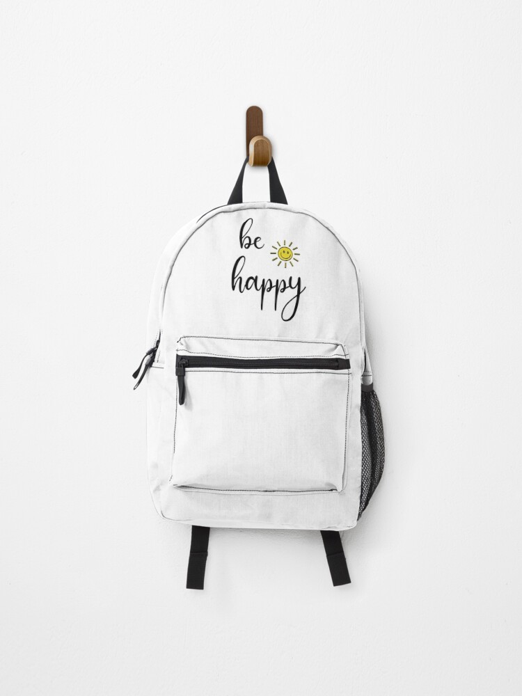 Thumbnail 1 of 3, Backpack, Be Happy designed and sold by CreativeBlue.